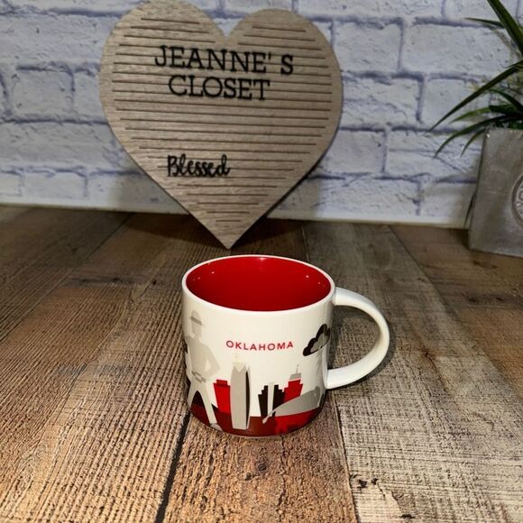 Starbucks OKLAHOMA 2015 You Are Here YAH Collection Coffee Mug Cup 14oz - Picture 1 of 7